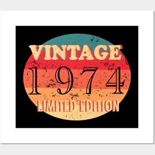 Vintage 1974 Limited Edition Posters and Art